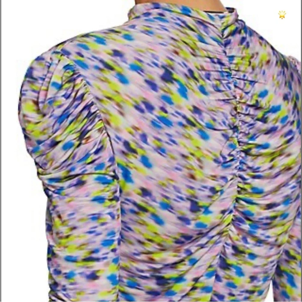 SIZE M TANYA TAYLOR ADONICA MULTICOLOR LONG SLEEVE - Picture 7 of 12